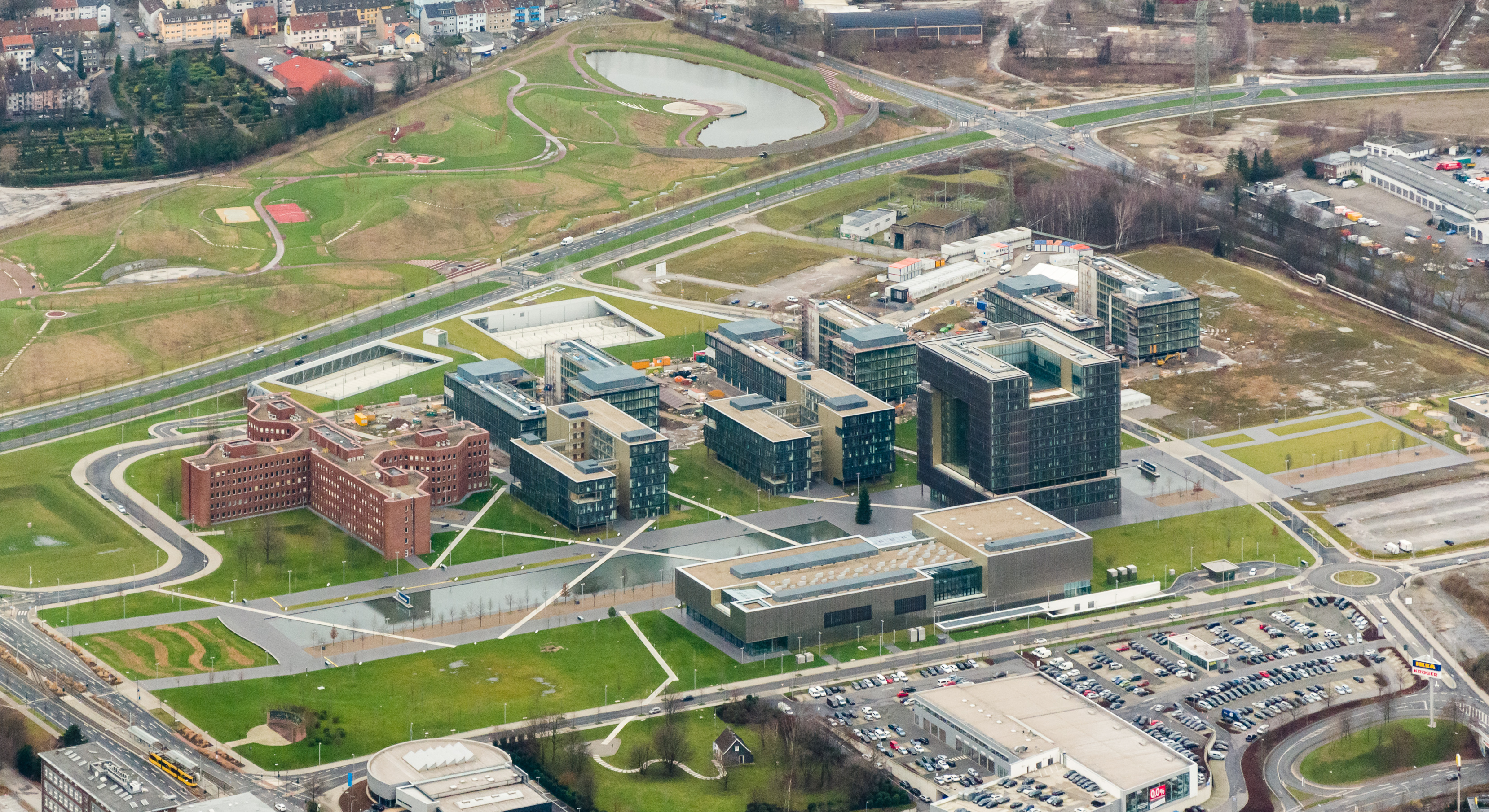Thyssen Krupp Quartier Luftaufnahme 2014