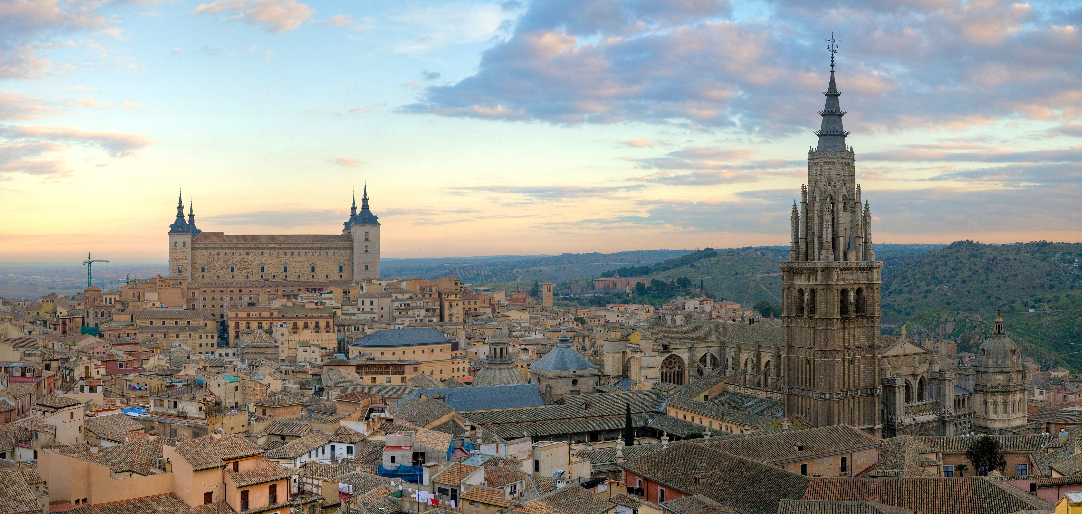 Toledo Skyline Panorama, Spain - Dec 2006