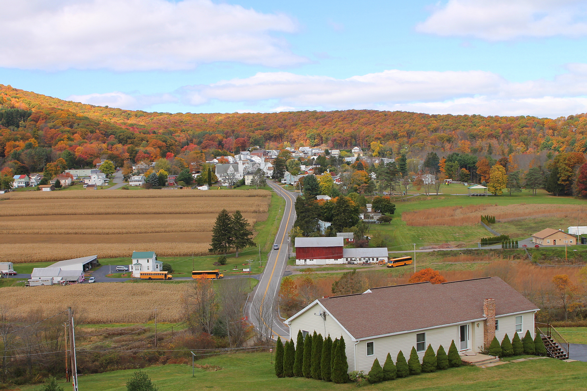 View of Nuremberg, Pennsylvania from the south