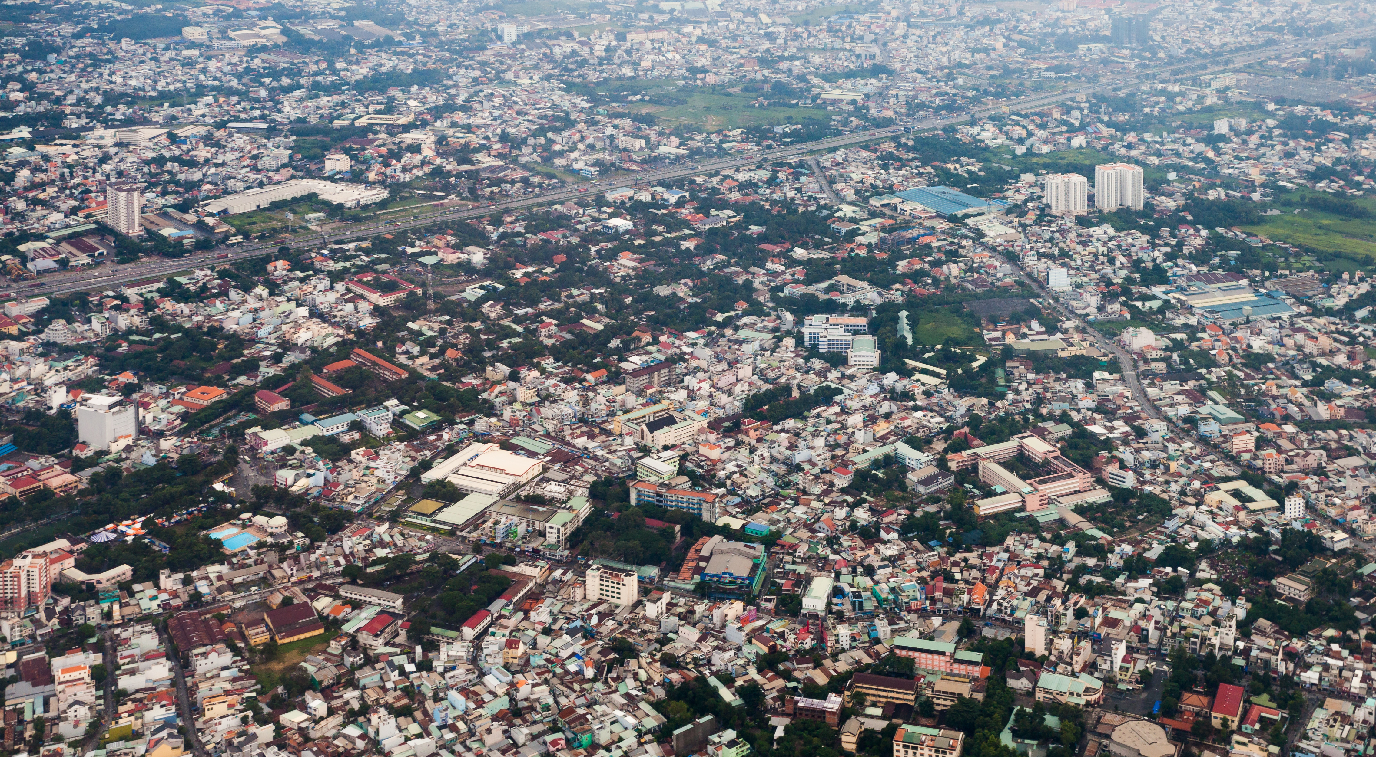 Vista aérea de Ciudad Ho Chi Minh, Vietnam, 2013-08-13, DD 06