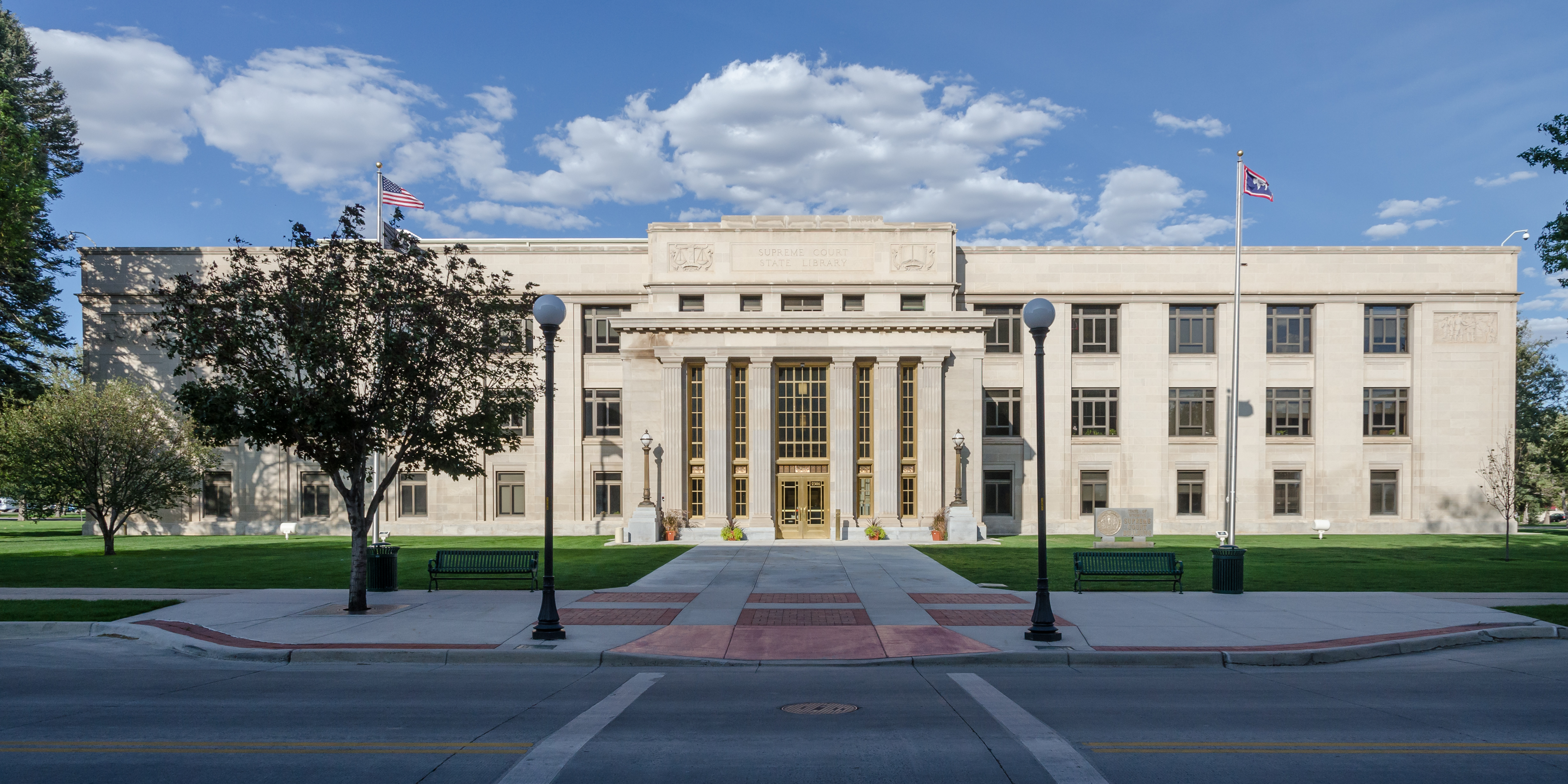 Wyoming Supreme Court Building, Cheyenne, Southwest view 20110823 1