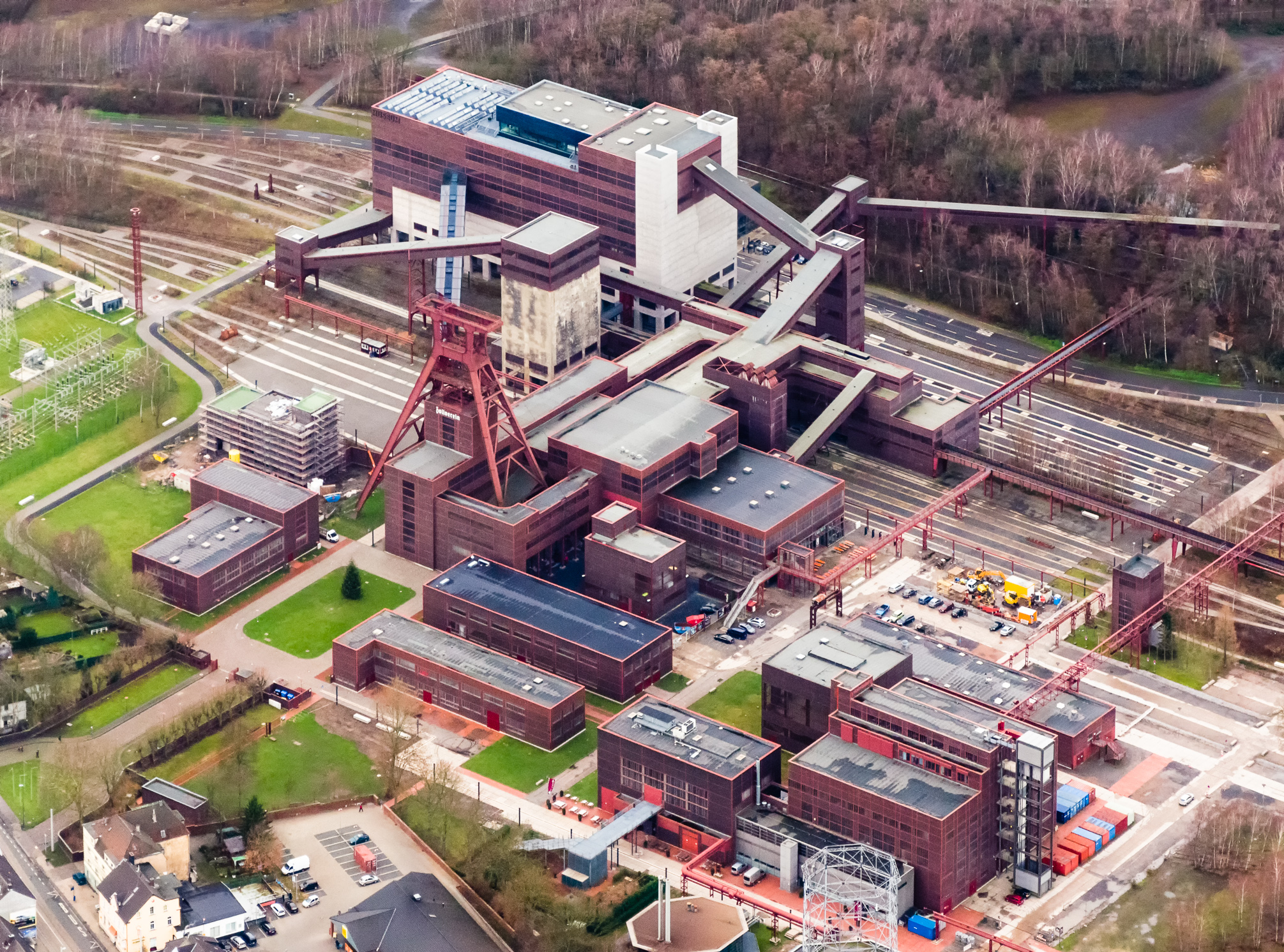 Zeche Zollverein Schacht 12 Luftaufnahme 2014
