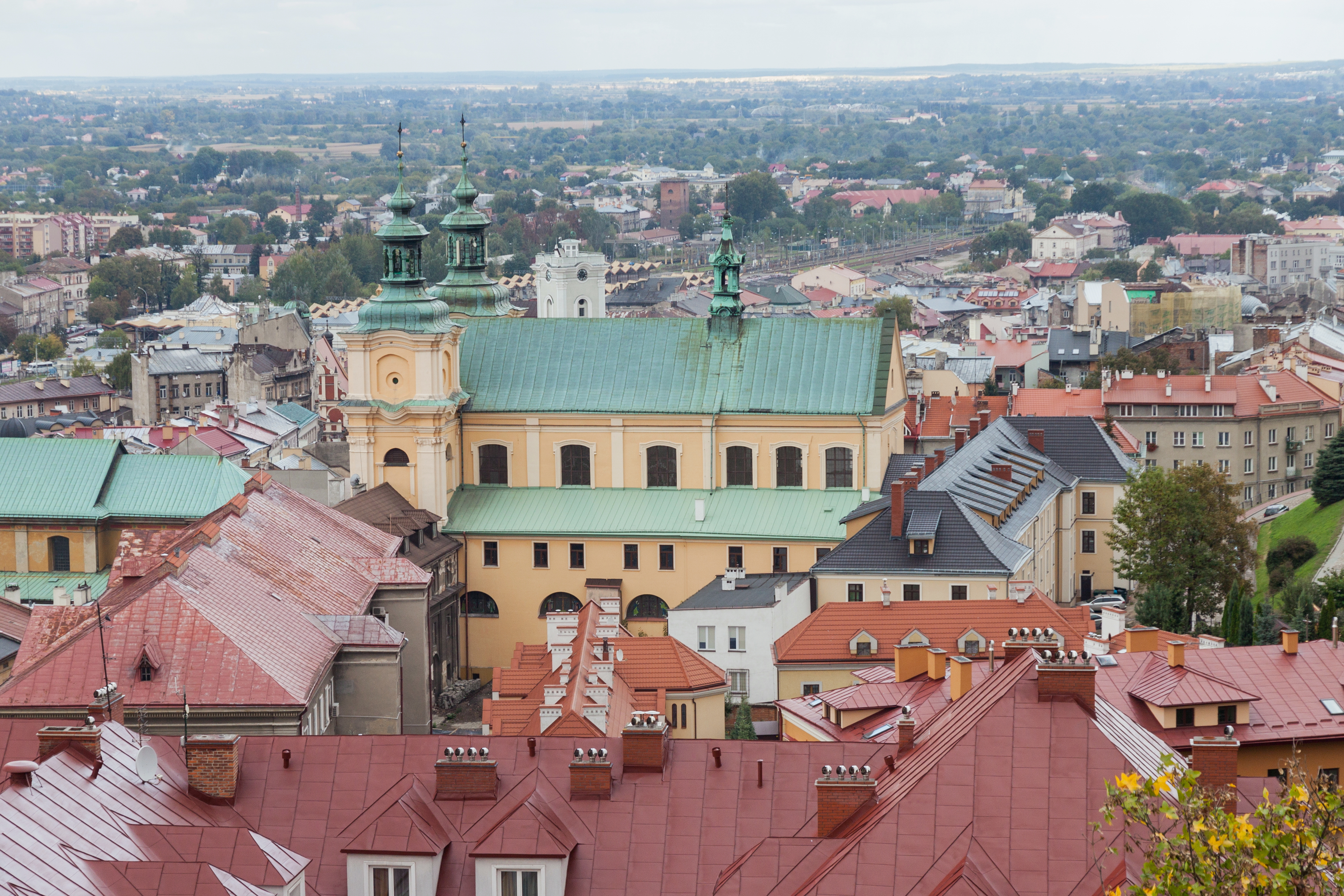 2015 Przemyśl, Widok na miasto z baszty wschodniej zamku (08)