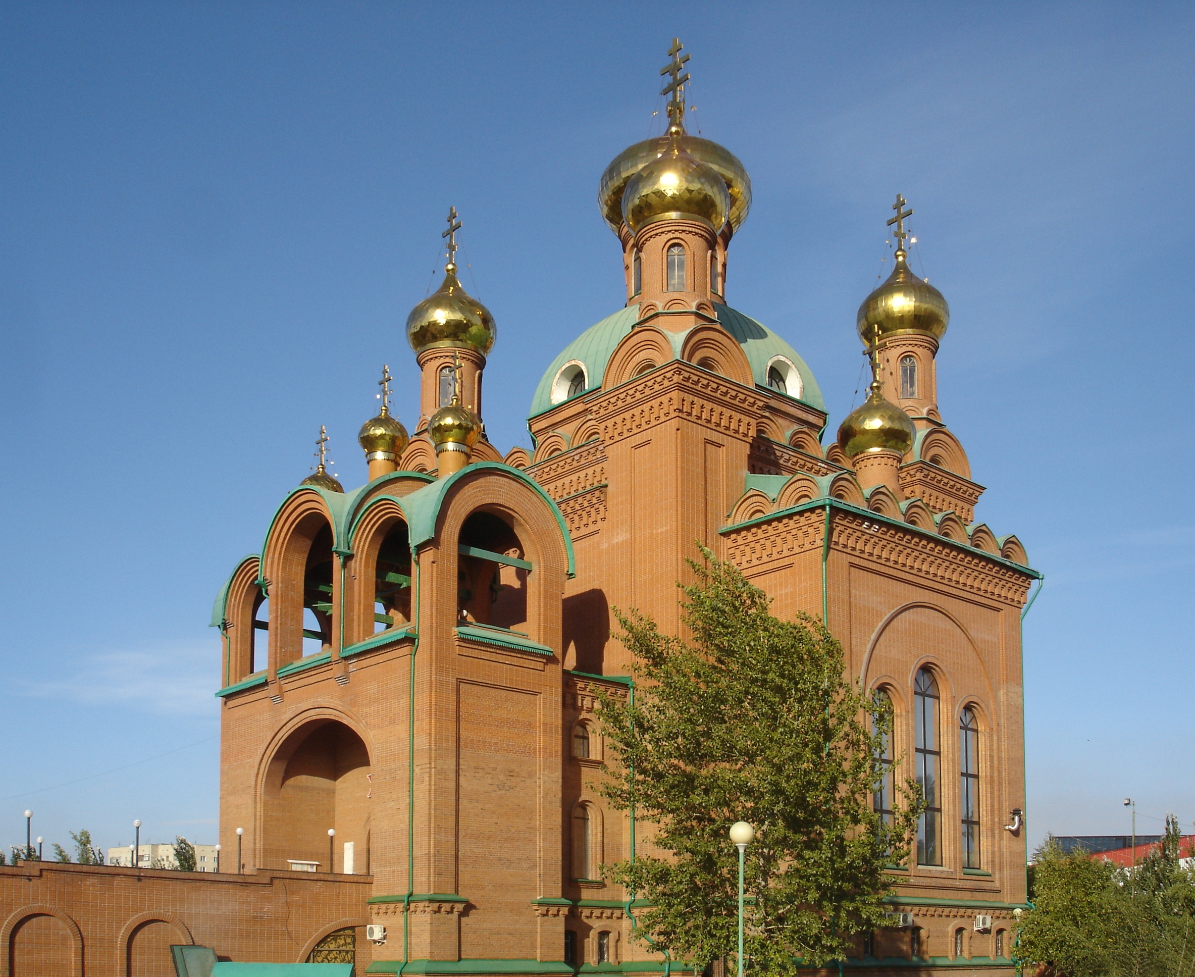 Annunciation Orthodox Cathedral, Pavlodar. Main view, south-western side