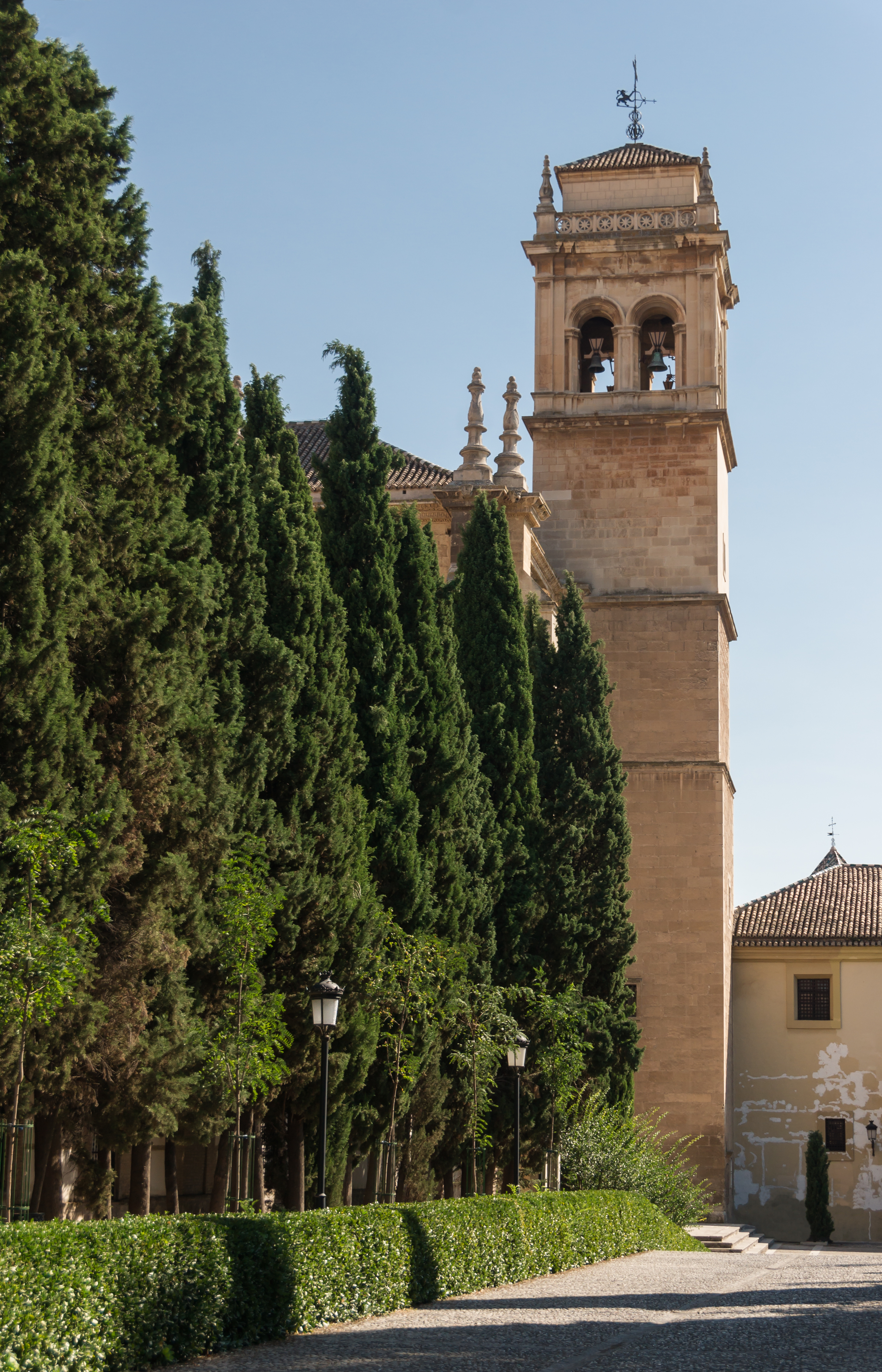 Bell tower of Monastery San Hieronimo, Granada, Andalusia, Spain