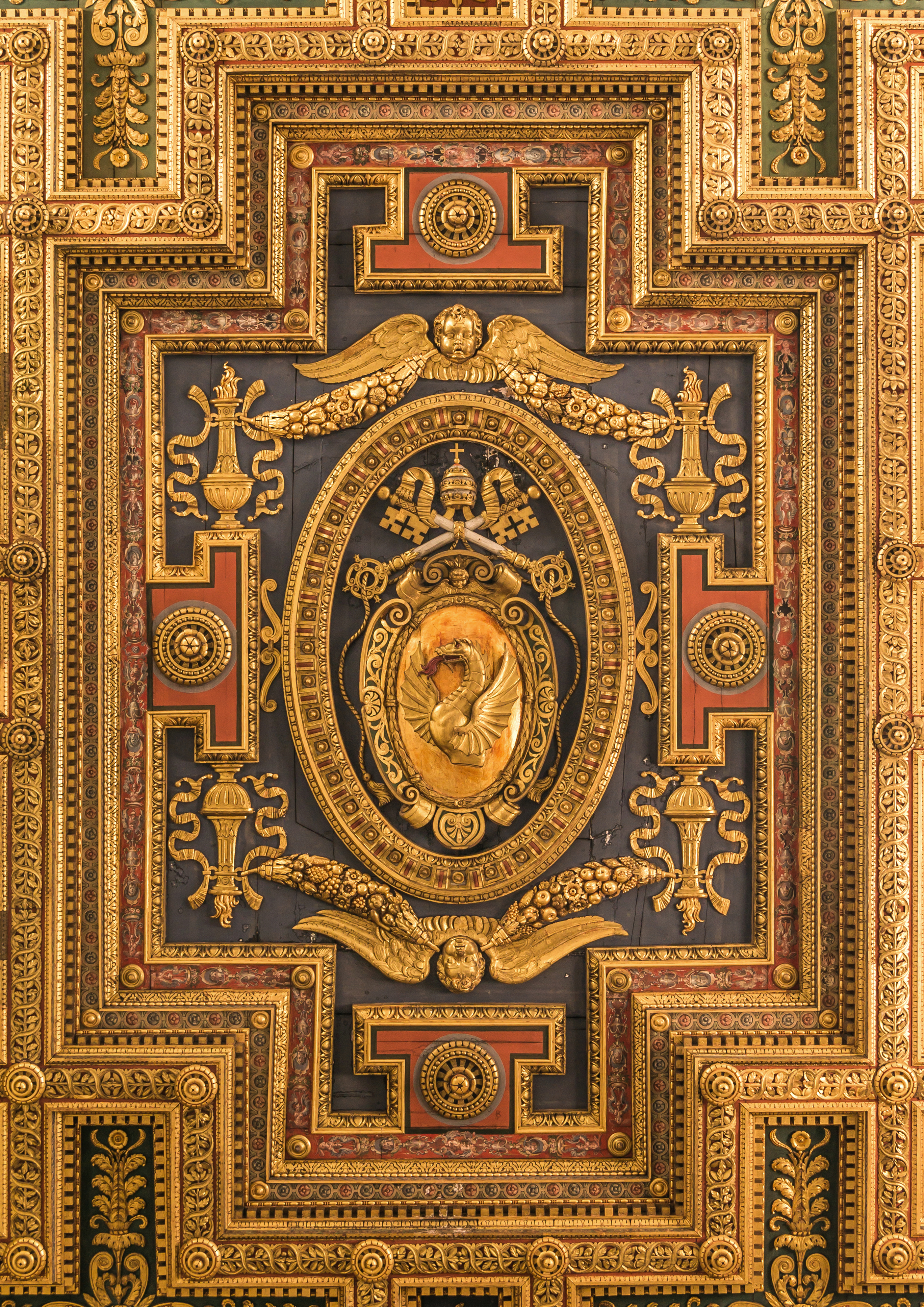 CoA Gregorius XIII ceiling Church Santa Maria in Aracoeli, Rome, Italy