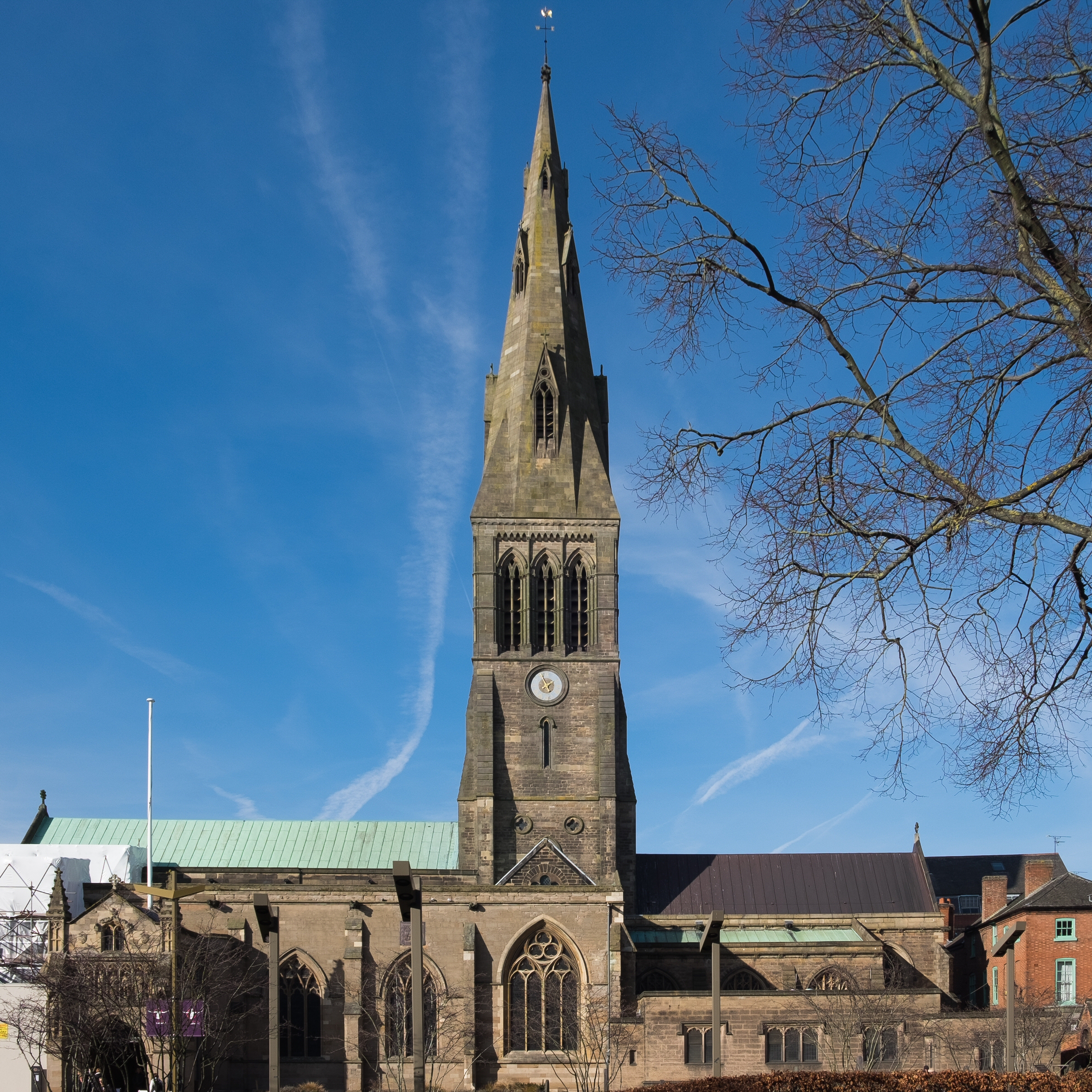Leicester Cathedral south facade