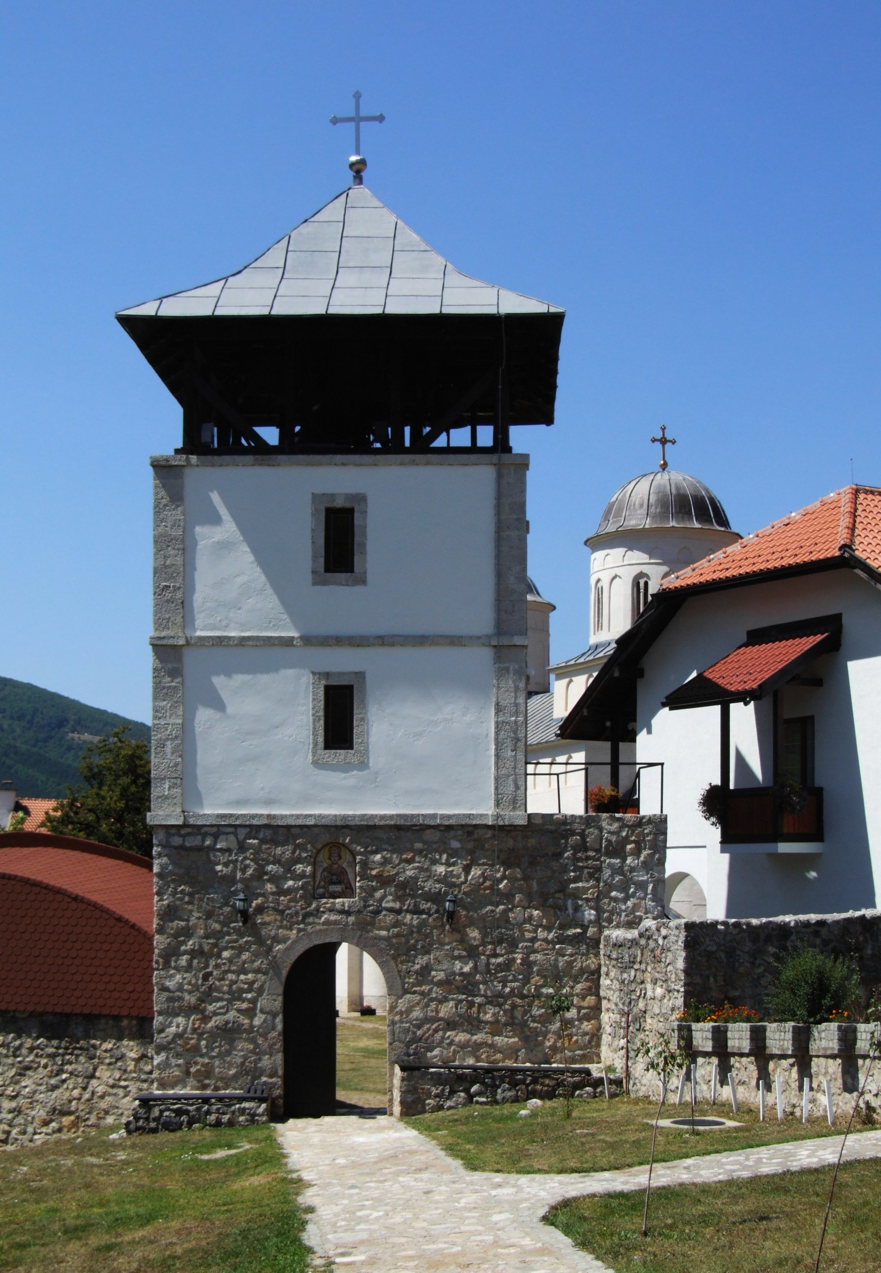 Mileševa monastery - bell tower (by Pudelek)