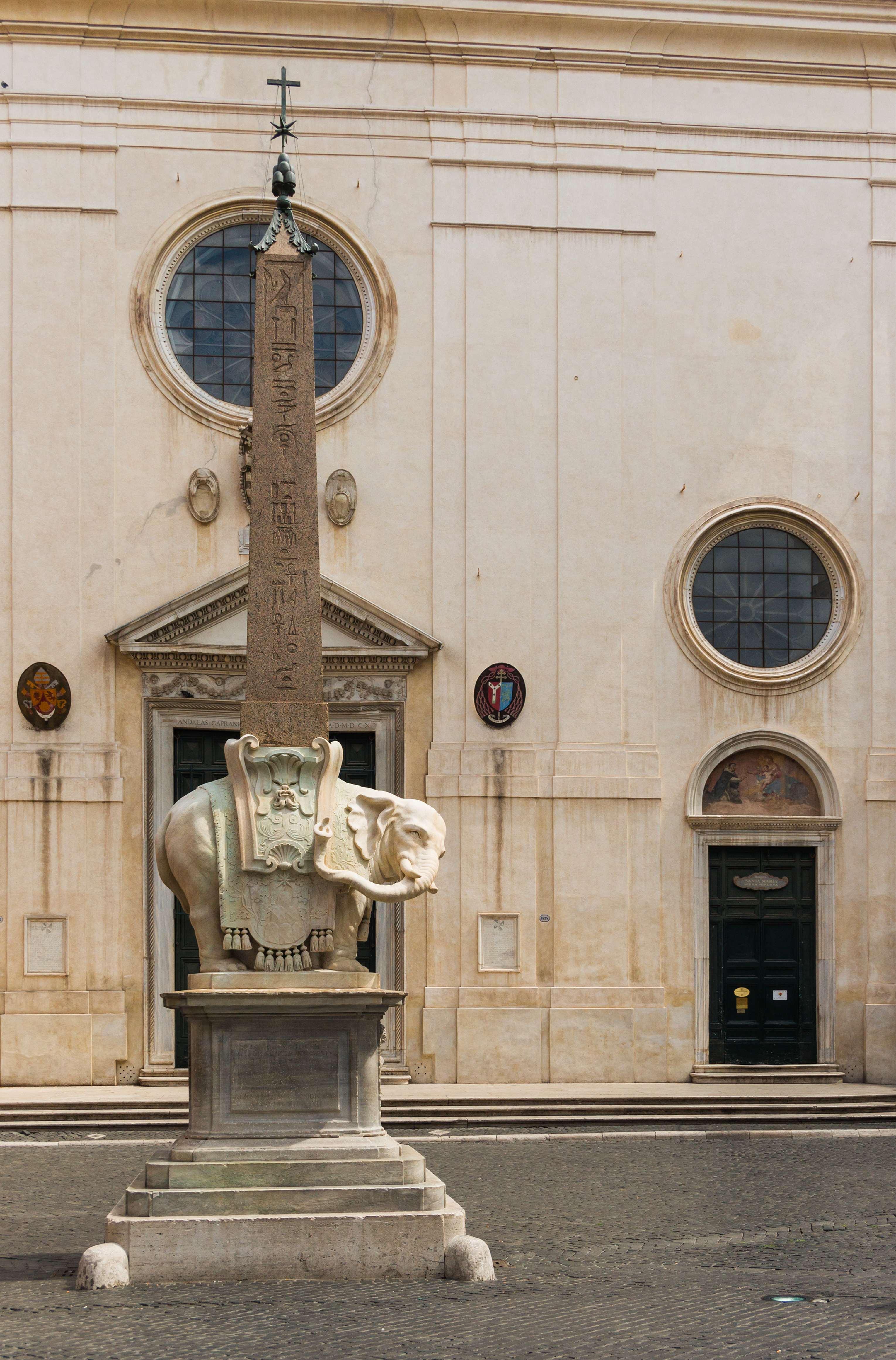 Obelisque elephant santa Maria sopra Minerva, Rome, Italy