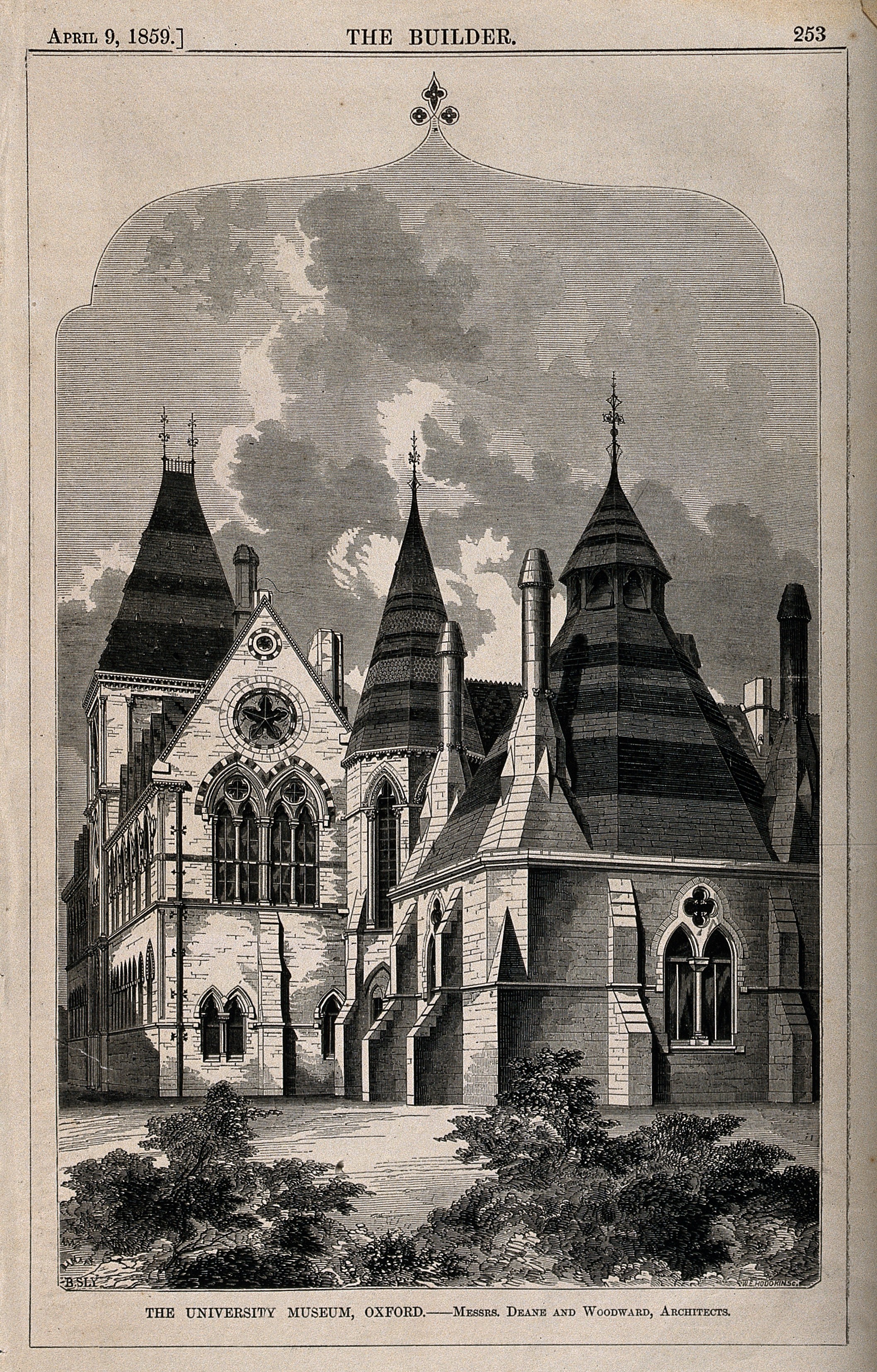 Oxford; the University Museum. Wood engraving by W.E. Hodgki Wellcome V0014198