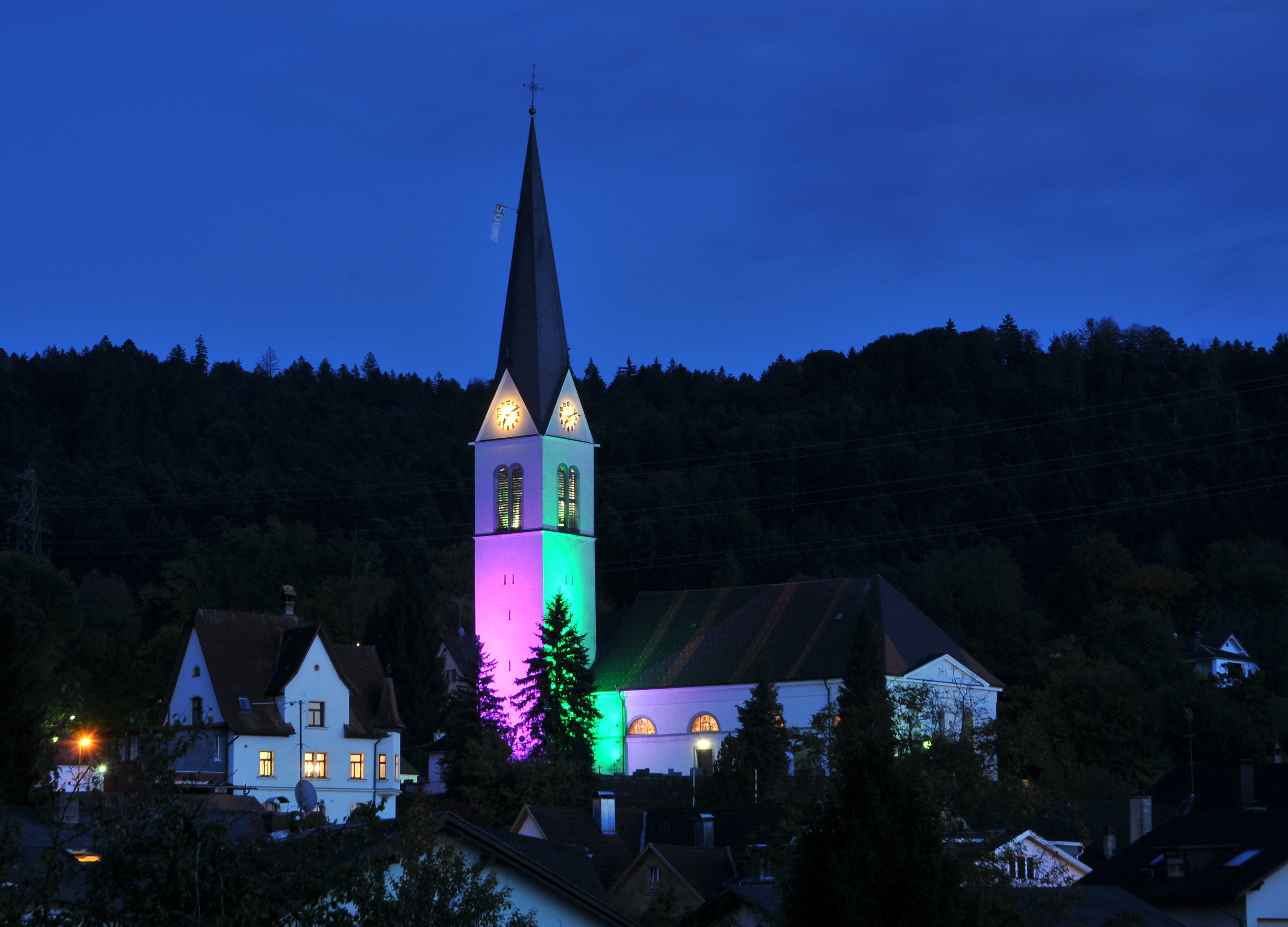 Pfarrkirche hl. Nikolaus (Wolfurt) Twilights 3
