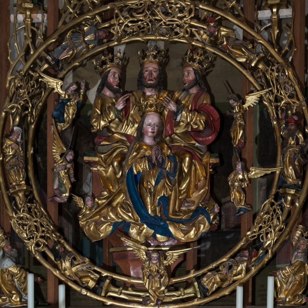 Abtei Seckau Bischofskapelle Dreifaltigkeitsaltar Marienkrönung 02