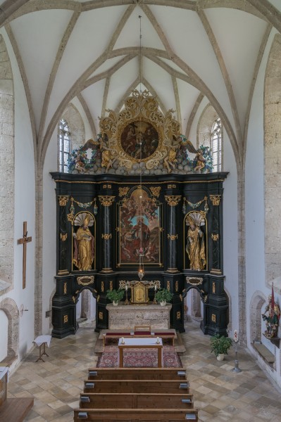 Adlwang Sankt Blasien Walfahrtskirche Hochaltar vo