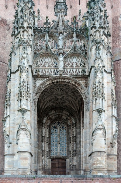 Albi cathedral portal front