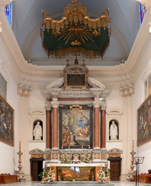 Altar of the Church of St. Valentine in Terni with the saint's tomb