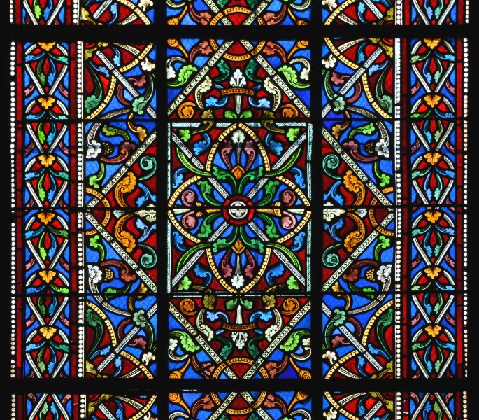Angoulême 16 Église St-Martial Motif Vitrail 1853 A. Lusson 2014b