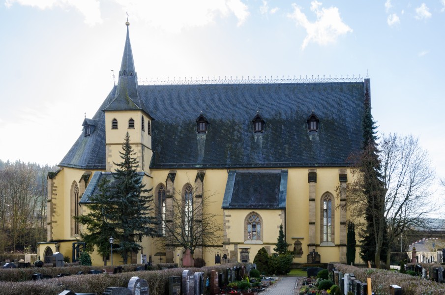 Arnstein, Katholische Pfarr- und Wallfahrtskirche Maria Sondheim, Exterior, 004