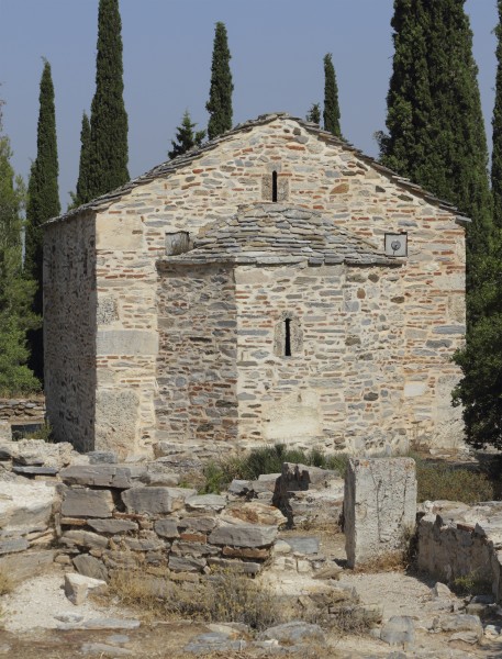 Attica 06-13 Hills of Hymettus 05 church ruins