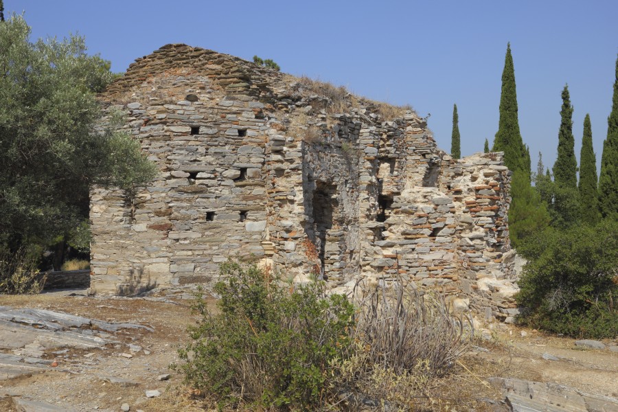 Attica 06-13 Hills of Hymettus 07 church ruins