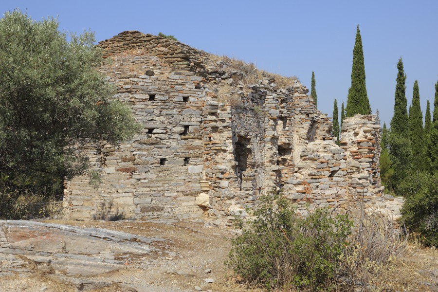 Attica 06-13 Hills of Hymettus 09 church ruins