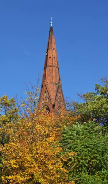 B-Steglitz Okt12 Matthaeuskirche Turm Detail