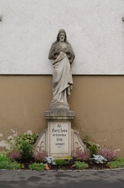 Bad Kissingen, Reiterswiesen, Herz-Jesu-Figur Kissinger Straße,001