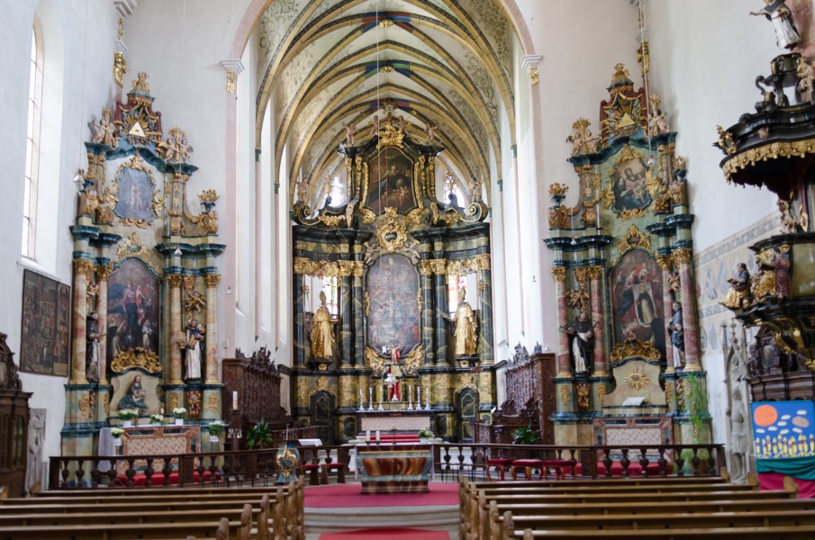 Bad Wimpfen am Berg, Heiligkreuzkirche, Interior, 002