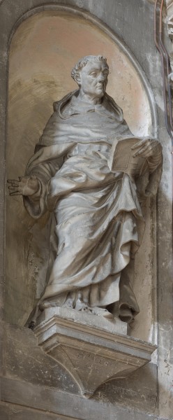 Barocque statue In Santa Maria della Salute Venice