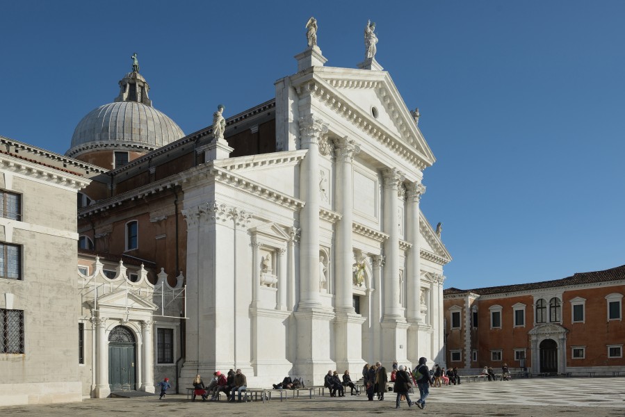 Basilica di San Giorgio facciata a Venezia