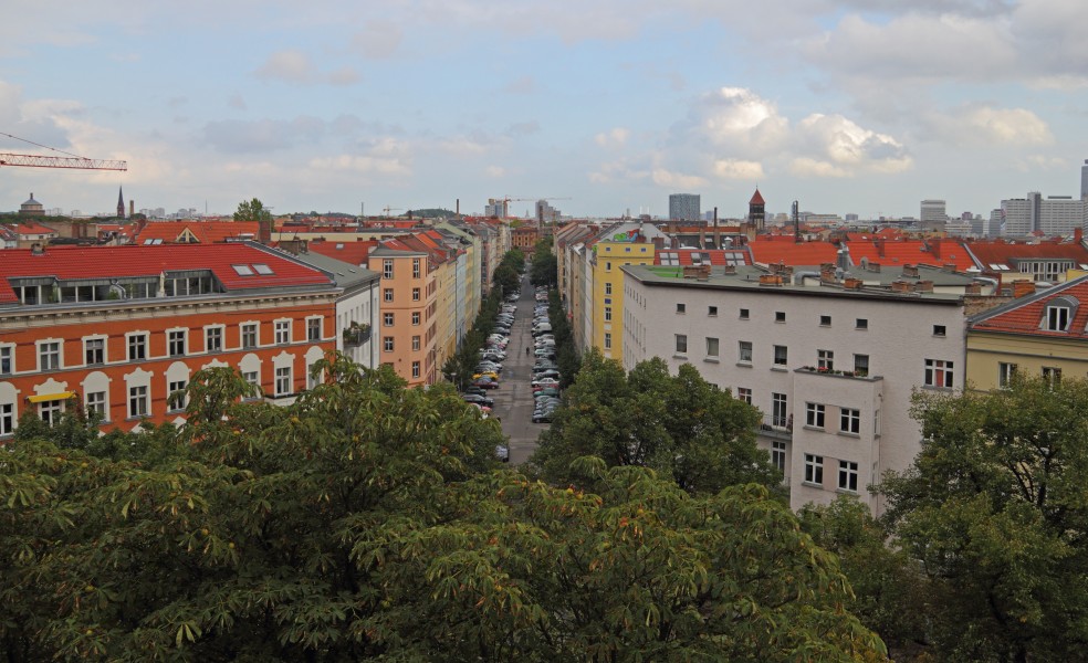 Berlin-Mitte Aussicht von Zionskirche auf Zionskirchstr