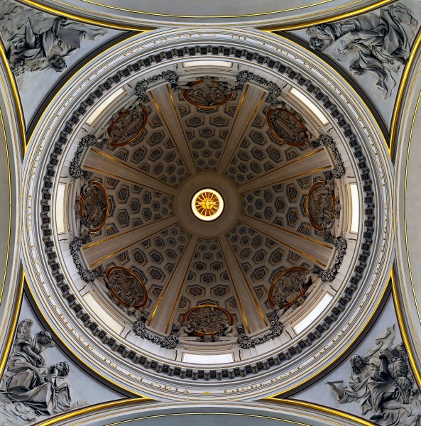 Bernini's Dome in Collegiata of San Thomas in Castel Gandolfo