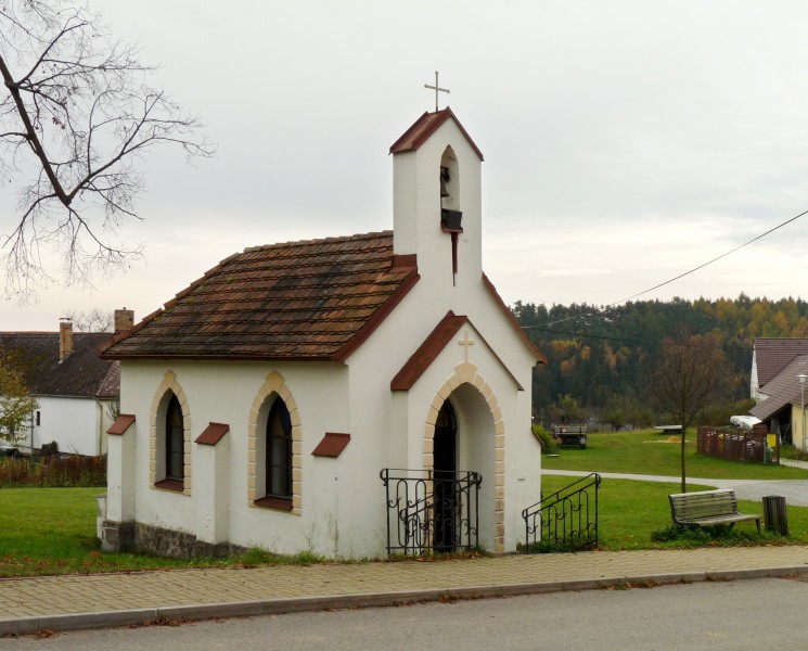 Boršov nad Vltavou, Záhorčice, chapel of John of Nepomuk (02)