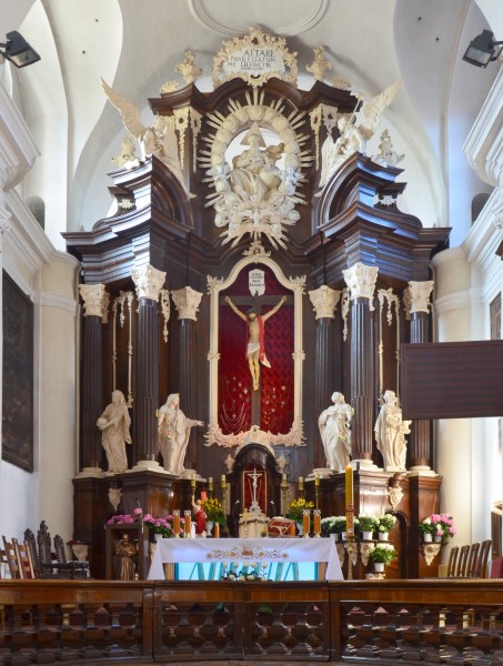 Brodnica, kościół Niepokalanego Poczęcia Najświętszej Maryi Panny, ołtarz główny
