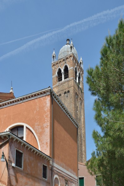 Campanile della Chiesa di Santa Fosca dalla Salizada Santa Fosca Venezia 