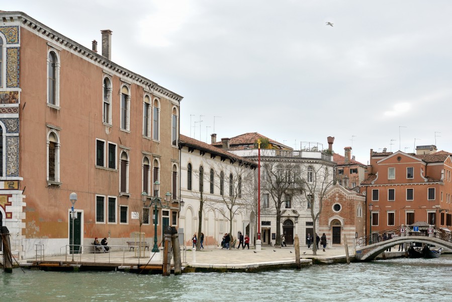 Campo san Vio sul Canal Grande a Venezia