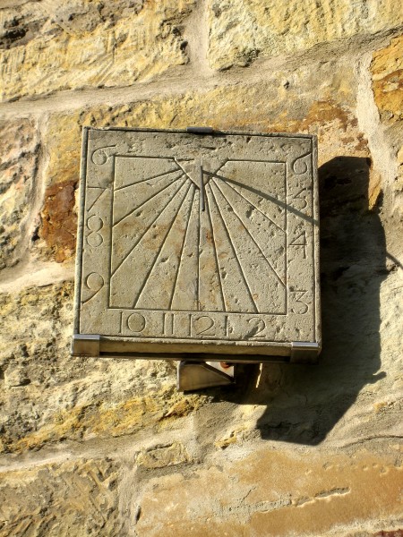 Castle Cappenberg, buildings north of the church, sundial