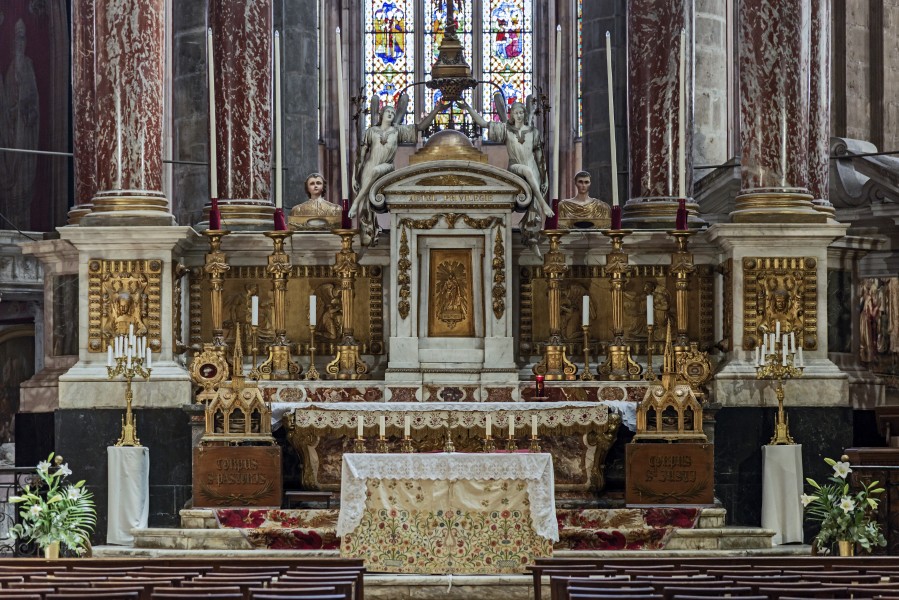 Cathédrale Saint-Just de Narbonne - Maître-Autel et retable PM11001675