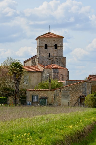 Chadurie 16 Église clocher 2014