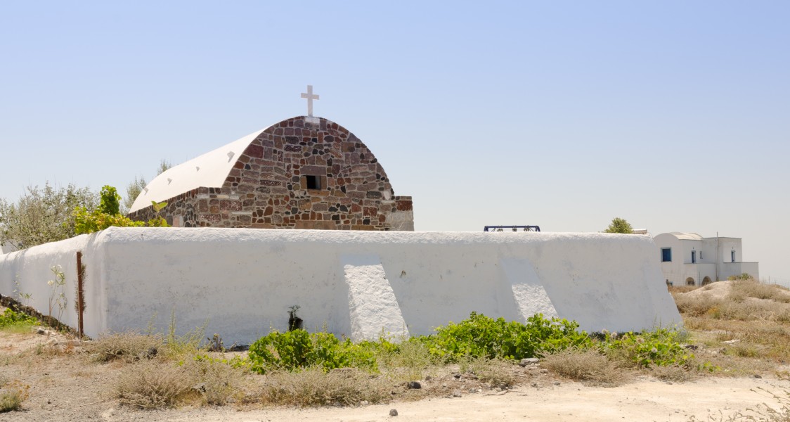 Chapel St Marina near Megalochori - Santorini - Greece - 05