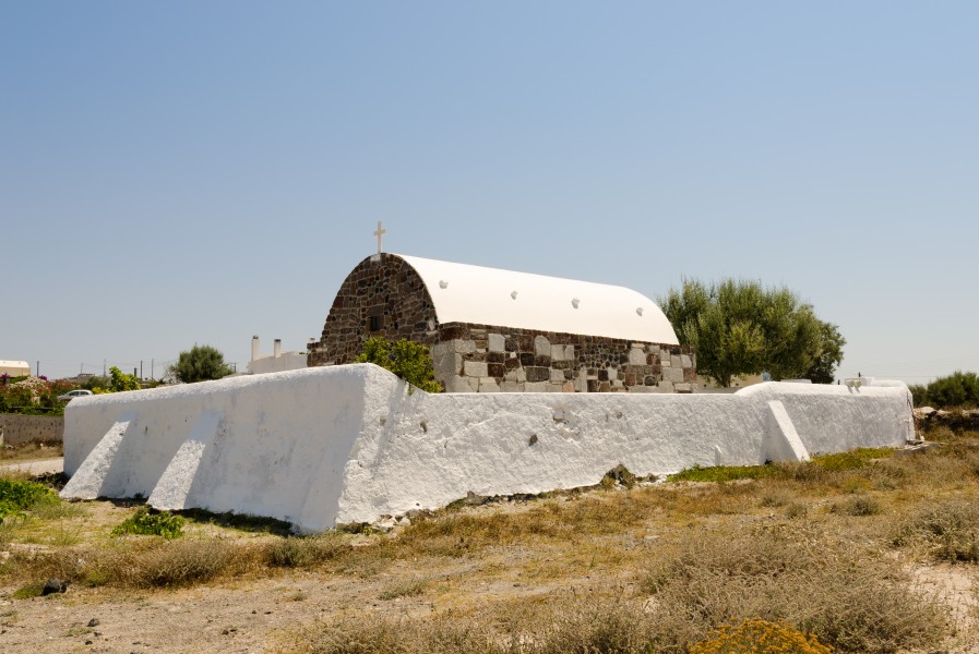 Chapel St Marina near Megalochori - Santorini - Greece - 06