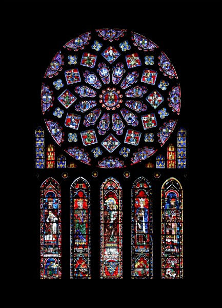 Chartres - cathédrale - rosace nord