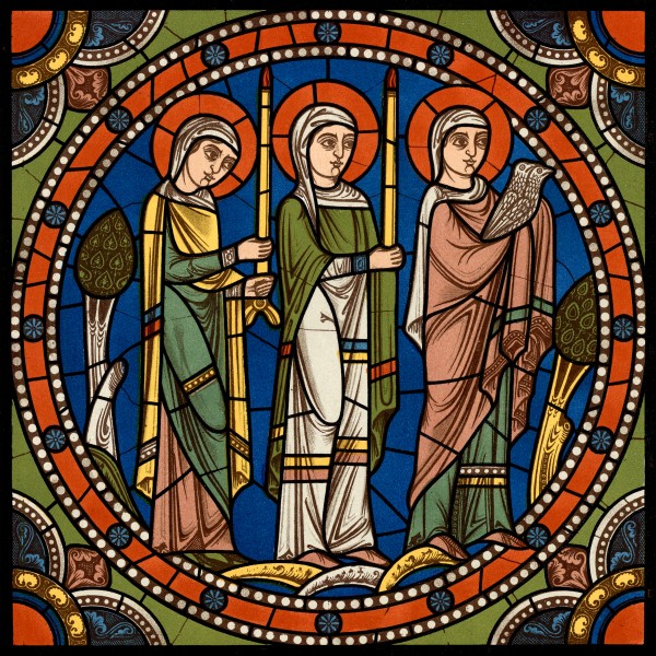 Chartres VITRAIL DE LA VIE DE JÉSUS-CHRIST Motiv 10 La Chandeleur
