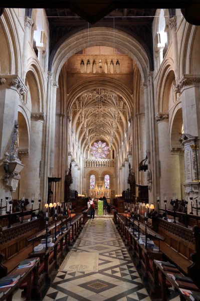 Christchurch Cathedral; the nave looking east