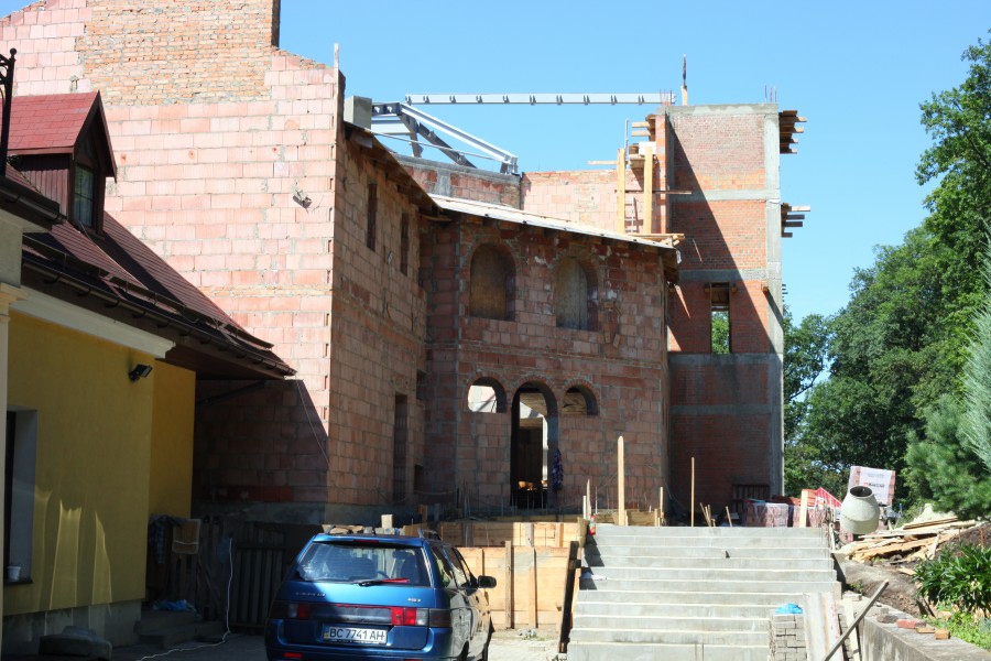 A Catholic church being built, July 2012