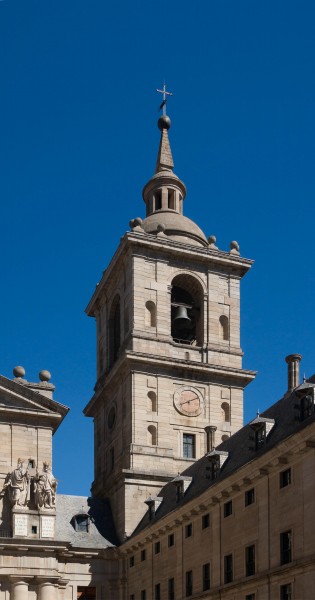 Church San Lorenzo del Escorial Bell tower right Spain