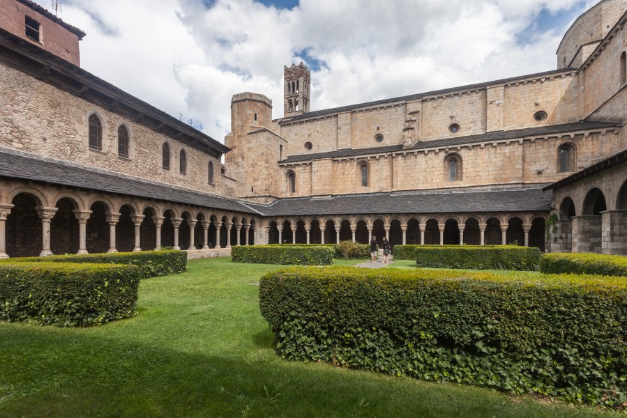 Claustro da Catedral de La Seu d'Urgell. Cataluña 2014