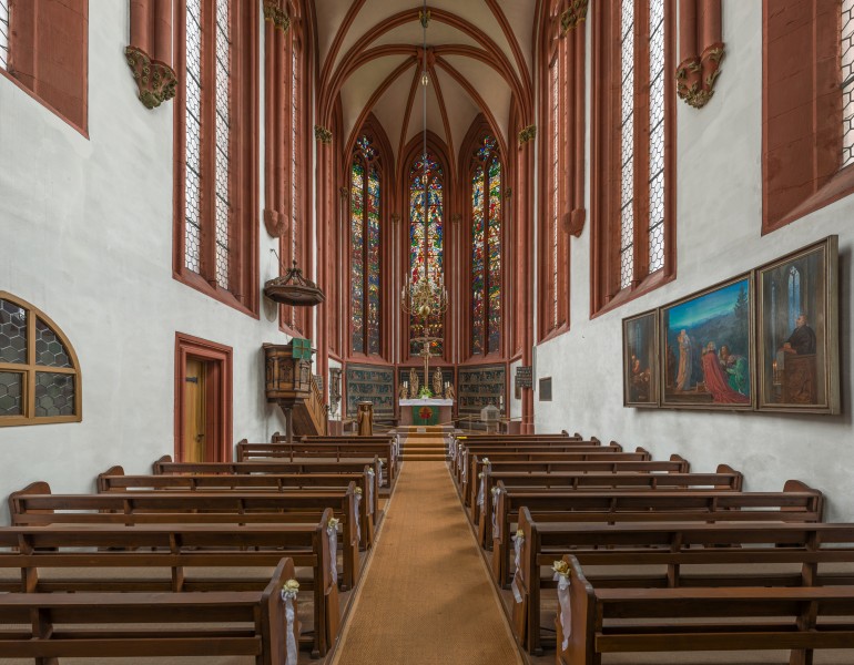 Deutschhauskirche, Würzburg, Nave 20150729 1
