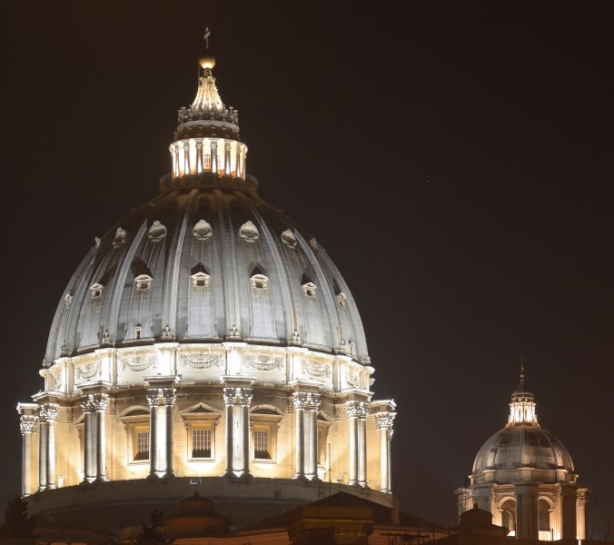Dome of S.Peter in the night