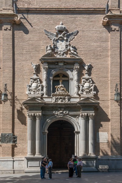 Entrance church Nuestra Senora de las Angustias, Granada, Spain