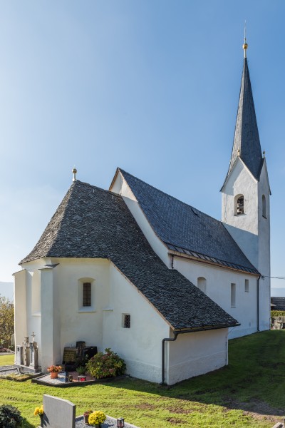 Feldkirchen Klein St Veit Pfarrkirche hl Veit und Friedhof 31102015 8527